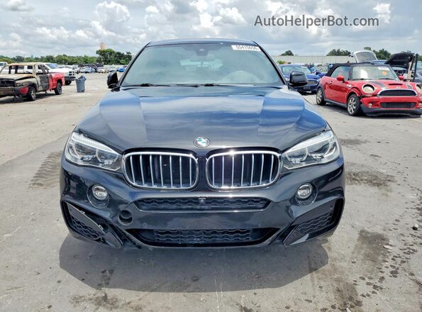 5UXKU6C32H0S99670 2017 BMW X6 Black Вид спереду