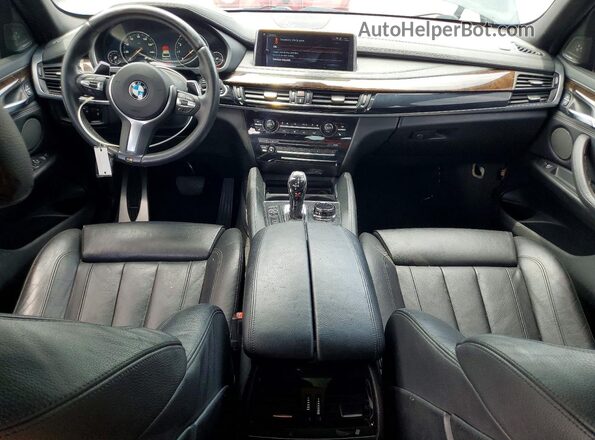 5UXKU6C32H0S99670 2017 BMW X6 Black Вид панелі приладів