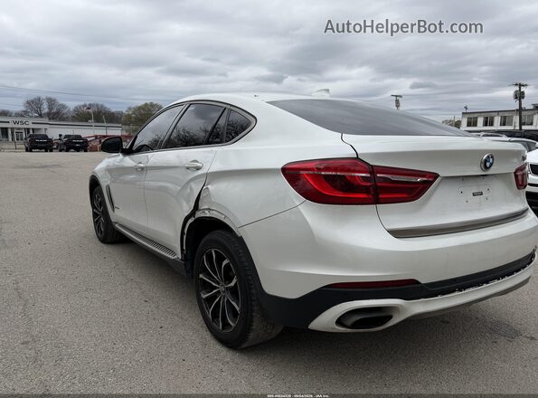 5UXKU6C37H0W38407 2017 BMW X6 Белый Задняя левая четверть