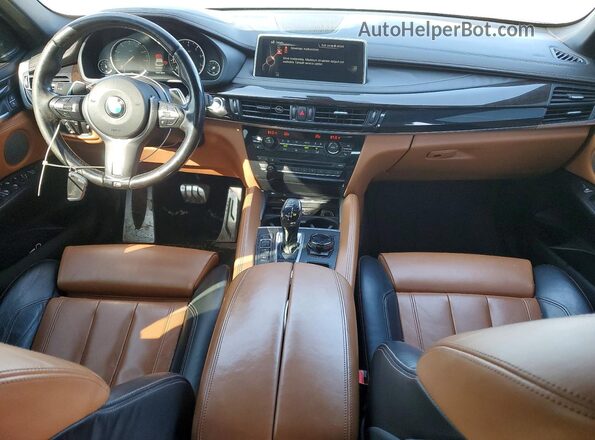 5UXKU6C56G0R34177 2016 BMW X6 Серебряный Вид щитка приборов