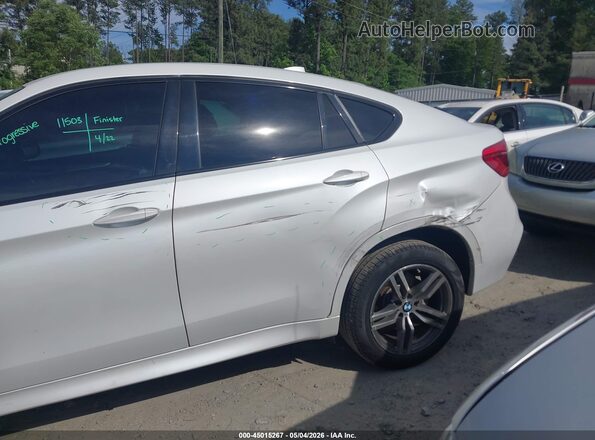 5UXKU6C56J0Z66604 2018 BMW X6 Белый Вид спереди