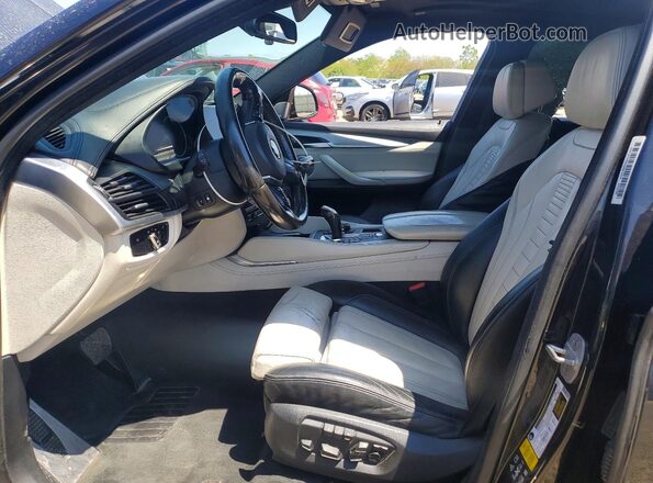 5UXKU6C57G0R34429 2016 BMW X6 Черный Вид салона спереди