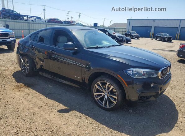 5UXKU6C57G0R34429 2016 BMW X6 Черный Передняя правая четверть