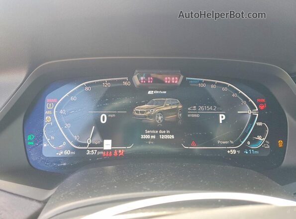 5UXTA6C09P9P83302 2023 BMW X5 Green Вид щитка приладів