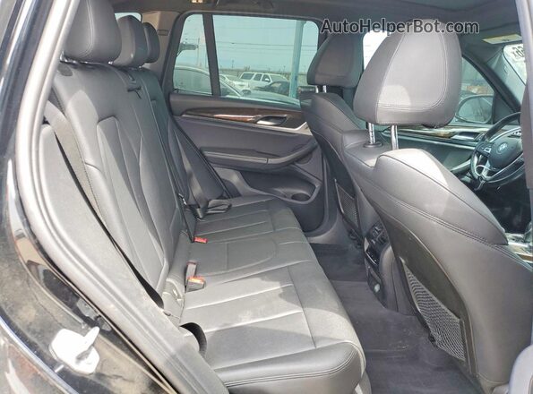 5UXTR7C52KLE94075 2019 BMW X3 Черный Вид задней части салона