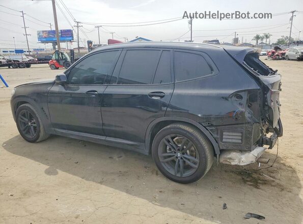 5UXTR7C52KLE94075 2019 BMW X3 Черный Задняя левая четверть