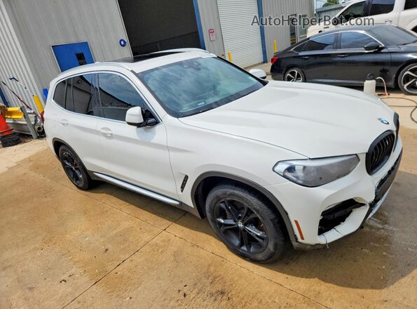 5UXTR7C54KLF25102 2019 BMW X3 Белый Передняя правая четверть