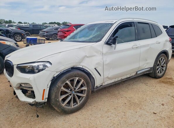 5UXTR7C56KLF29359 2019 BMW X3 Белый Передняя левая четверть