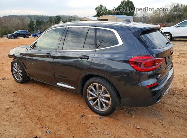 5UXTR7C56KLR44422 2019 BMW X3 Gray Trasero izquierdo