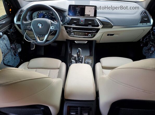 5UXTR7C56KLR44422 2019 BMW X3 Gray Vista del salpicadero
