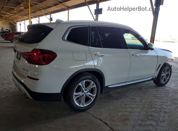 5UXTR7C56KLR50513 2019 BMW X3 White Tył prawy