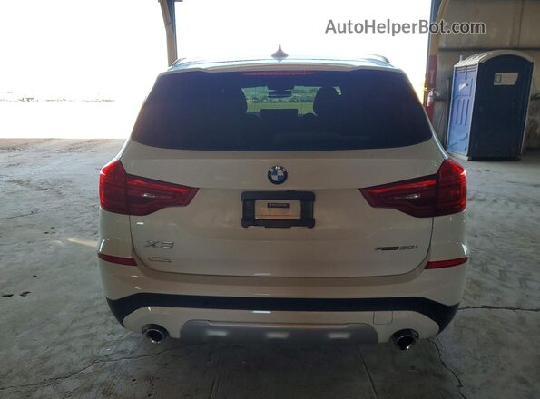 5UXTR7C56KLR50513 2019 BMW X3 White Widok z tyłu
