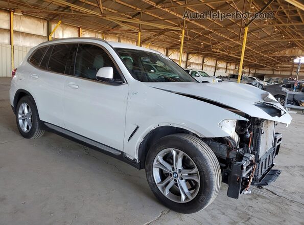 5UXTR7C56KLR50513 2019 BMW X3 White Przód prawy