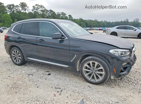 5UXTR7C58KLF29797 2019 BMW X3 Черный Передняя правая четверть