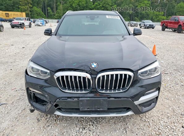 5UXTR7C58KLF29797 2019 BMW X3 Черный Вид спереди