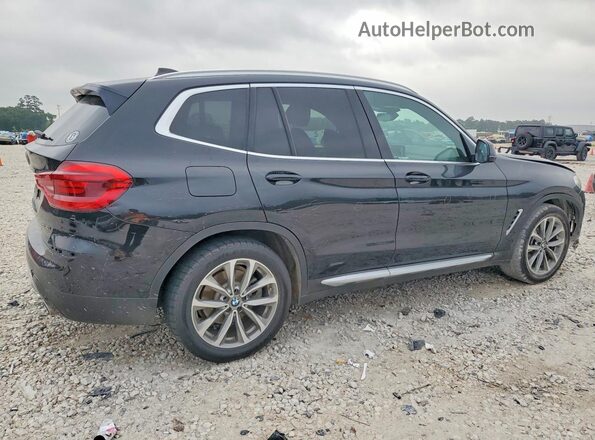 5UXTR7C58KLF29797 2019 BMW X3 Черный Задняя правая четверть
