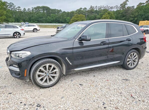 5UXTR7C58KLF29797 2019 BMW X3 Черный Передняя левая четверть