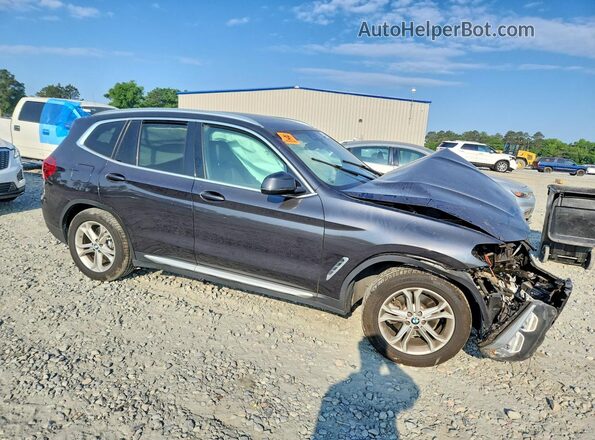 5UXTR7C58KLR53834 2019 BMW X3 Черный Передняя правая четверть