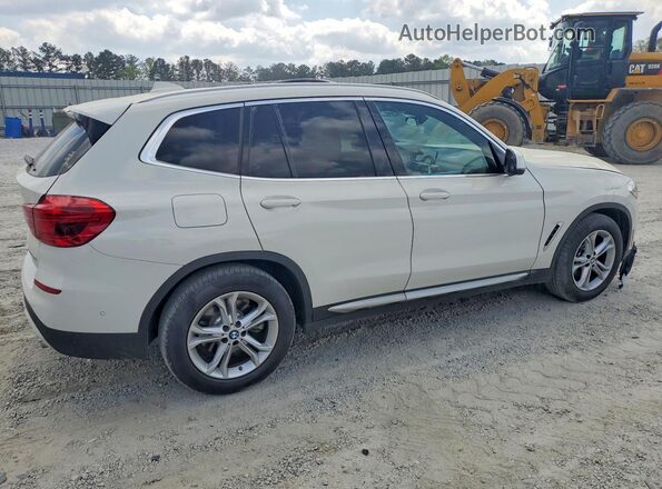5UXTR7C59KLF24897 2019 BMW X3 White Trasero derecho