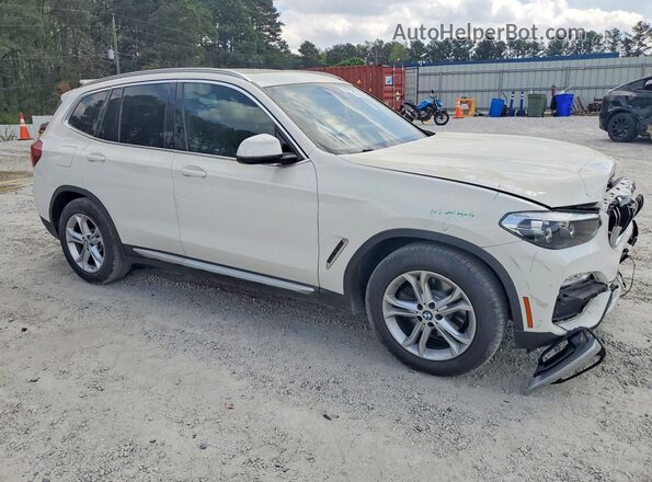 5UXTR7C59KLF24897 2019 BMW X3 White Delantero derecho