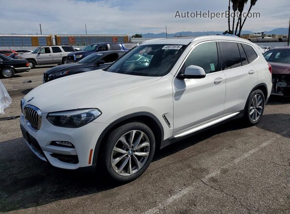 5UXTR7C5XKLE88699 2019 BMW X3 Белый Передняя левая четверть