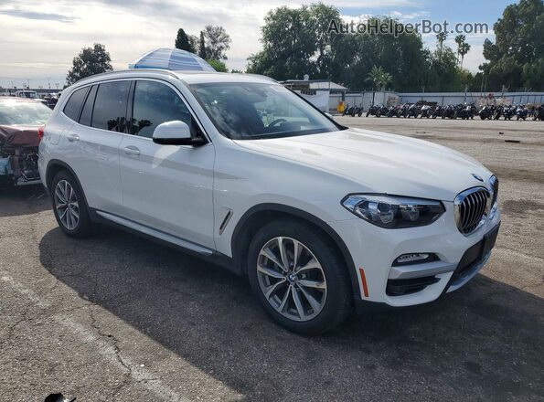 5UXTR7C5XKLE88699 2019 BMW X3 Белый Передняя правая четверть