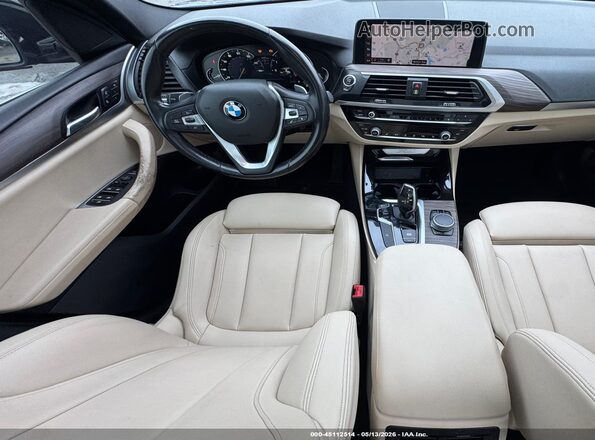5UXTR7C5XKLF30580 2019 BMW X3 Blue Вид наклейки з VIN-кодом