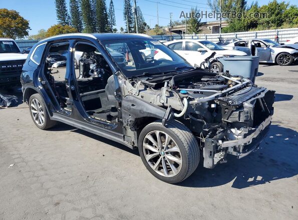 5UXTR7C5XKLF34046 2019 BMW X3 Черный Передняя правая четверть