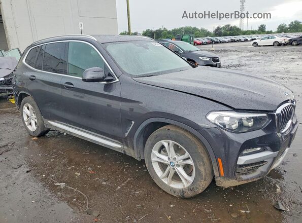 5UXTR9C51KLP81495 2019 BMW X3 Угольный Передняя правая четверть