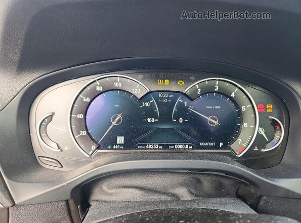 5UXTR9C52JLC73957 2018 BMW X3 Черный Вид щитка приборов