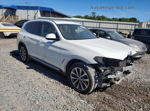 5UXTR9C52KLE15466 2019 BMW X3 Белый Передняя правая четверть