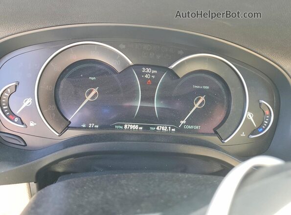 5UXTR9C52KLE15466 2019 BMW X3 Белый Вид щитка приборов