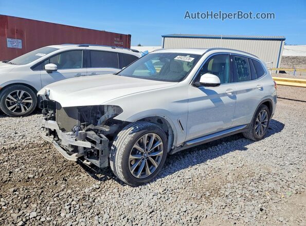 5UXTR9C52KLE15466 2019 BMW X3 Белый Передняя левая четверть