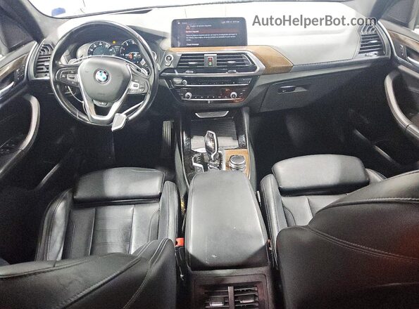 5UXTR9C52KLP89475 2019 BMW X3 Black წინა პანელის ხედი