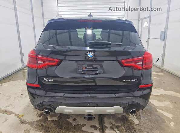 5UXTR9C52KLP89475 2019 BMW X3 Black უკანა ხედი