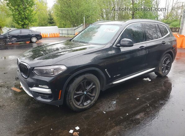 5UXTR9C53JLC74776 2018 BMW X3 Черный Передняя левая четверть