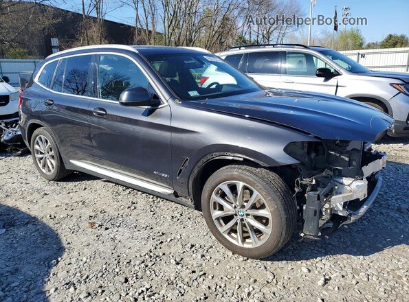 5UXTR9C53JLD57513 2018 BMW X3 Серый Передняя правая четверть