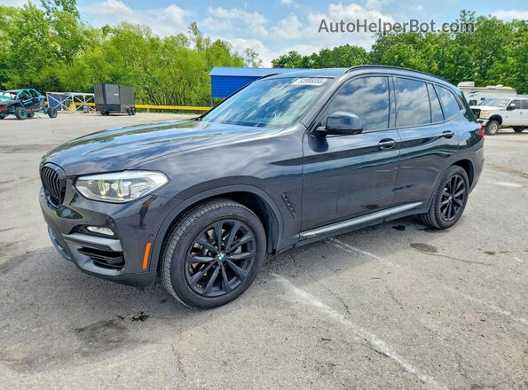 5UXTR9C53KLP91042 2019 BMW X3 Charcoal Przód lewy