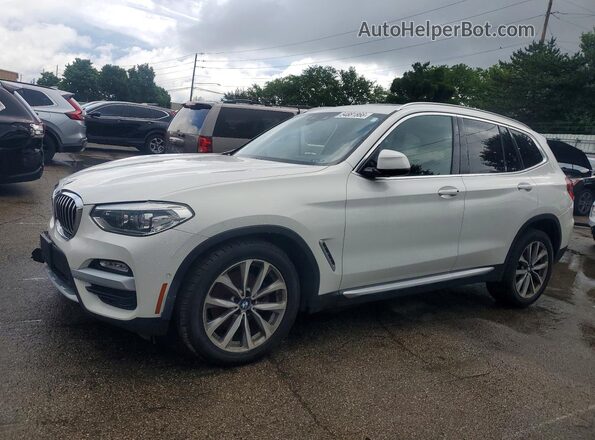 5UXTR9C54JLD68021 2018 BMW X3 Белый Передняя левая четверть