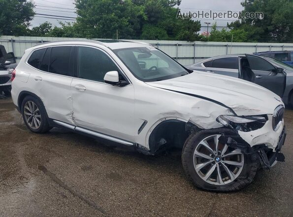 5UXTR9C54JLD68021 2018 BMW X3 Белый Передняя правая четверть