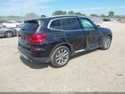2019 Bmw X3 Xdrive30i Черный vin: 5UXTR9C54KLR03380
