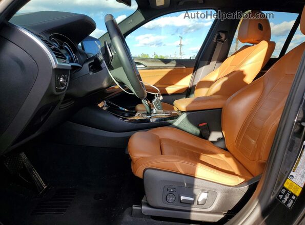 5UXTR9C54KLR08322 2019 BMW X3 Серый Вид салона спереди