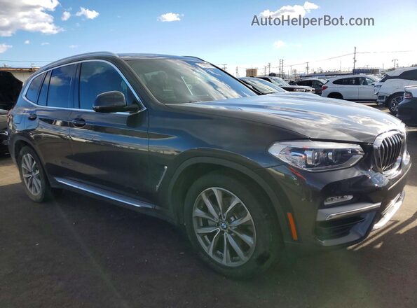 5UXTR9C54KLR08322 2019 BMW X3 Серый Передняя правая четверть