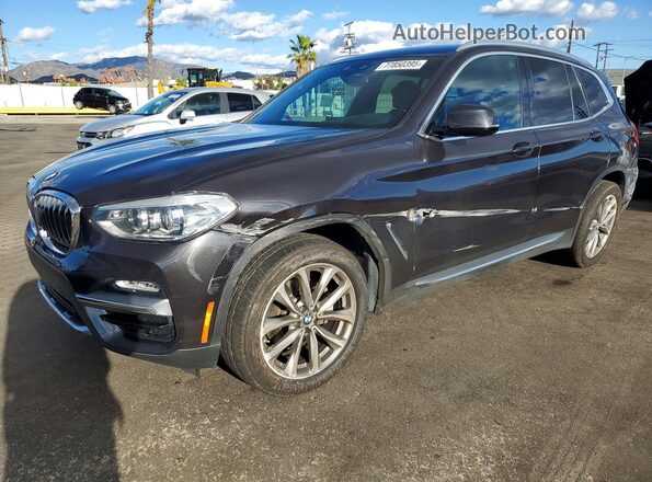 5UXTR9C54KLR08322 2019 BMW X3 Серый Передняя левая четверть