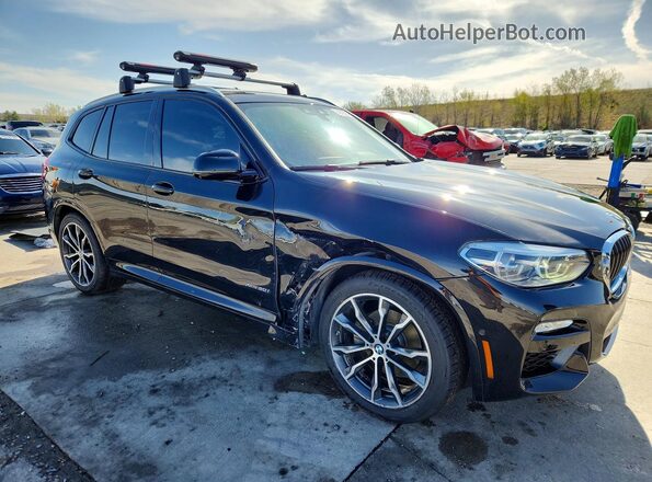 5UXTR9C55JLD58582 2018 BMW X3 Угольный Передняя правая четверть