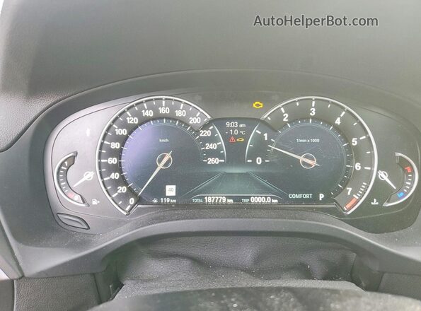 5UXTR9C55JLD90013 2018 BMW X3 Черный Вид щитка приборов