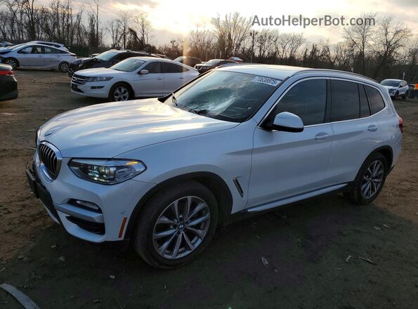 5UXTR9C56JLD90053 2018 BMW X3 White Front left