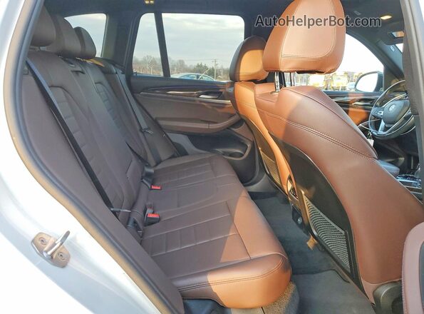 5UXTR9C56JLD90053 2018 BMW X3 White Rear interior view