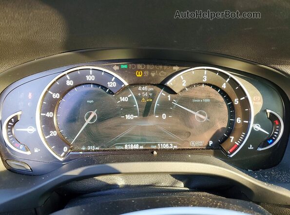 5UXTR9C56JLD90053 2018 BMW X3 White Instrument cluster view