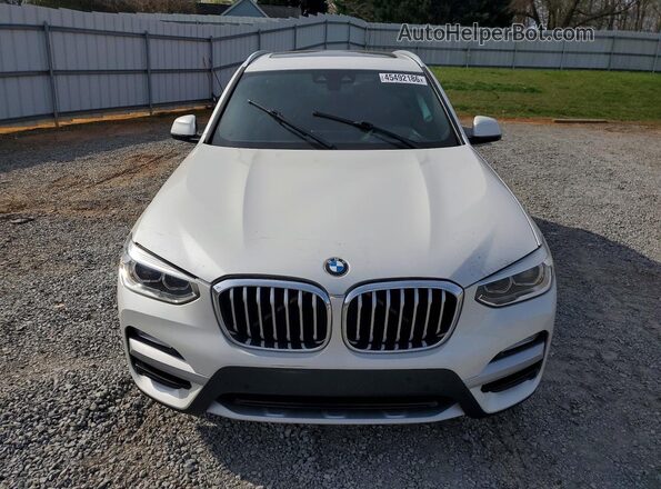 5UXTR9C56KLP90547 2019 BMW X3 White წინა ხედი